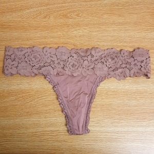 Aerie floral lace thong